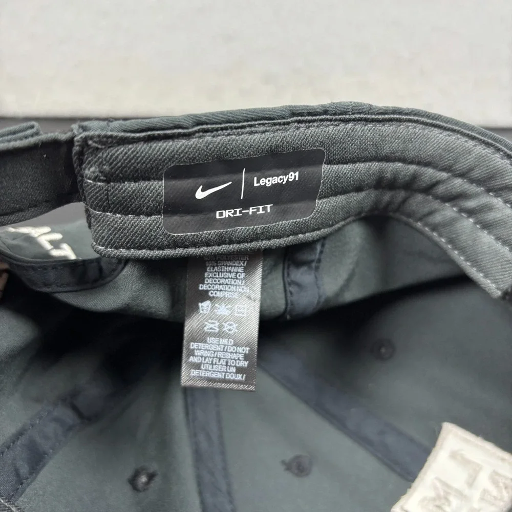 Nike Dri-Fit LMNT Stay Salty Legacy91 Black Golf Hat Cap Black Adjustable Strap